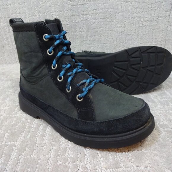UGG Other - UGG Robley Youth Size 5 US Black Leather Weather Waterproof Boots 1112458K